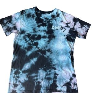 Tie-Dye Men's Shirt - Blue and‎ Black